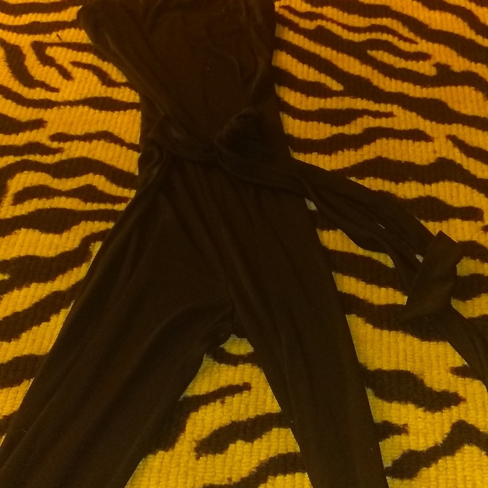 Black tube pants jumper